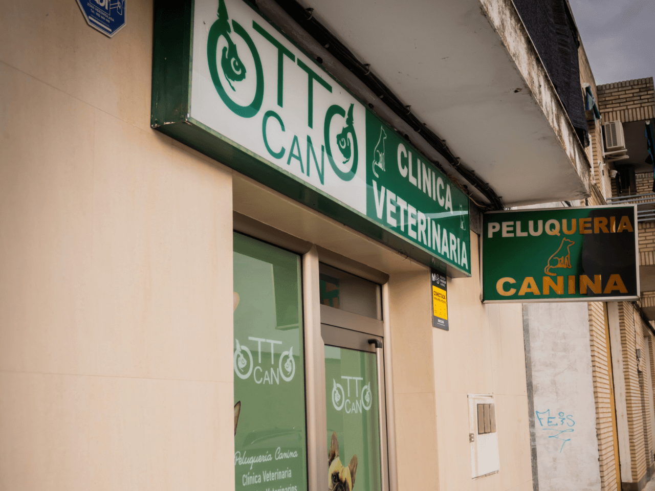 veterinaria otto can moraleja instalaciones fachada peluqueria